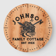 Reloj personalizado de madera de cedro