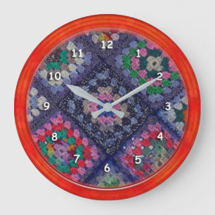 Redondo Grande Reloj - Plaza abuela afgana con RedFrame