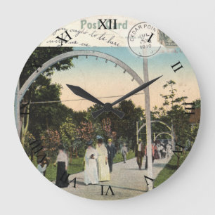 Redondo Grande Reloj postal de Cedar Point Ohio - 1910