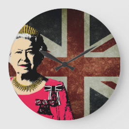 Redondo Grande Reloj Reina Isabel II