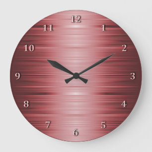 Redondo Grande Reloj rojo de ruby con sombra