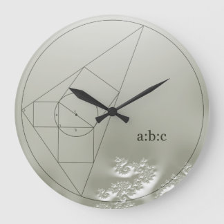Redondo Grande Reloj rompecabezas matemático fractal