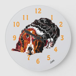 Redondo Grande Reloj : Sabueso