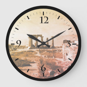 Redondo Grande Reloj templo de Apolo Corinto antiguo Grecia vinta