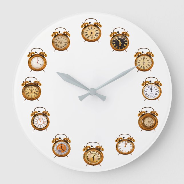 REDONDO GRANDE RELOJ TEMPUS FUGIT (Anverso)