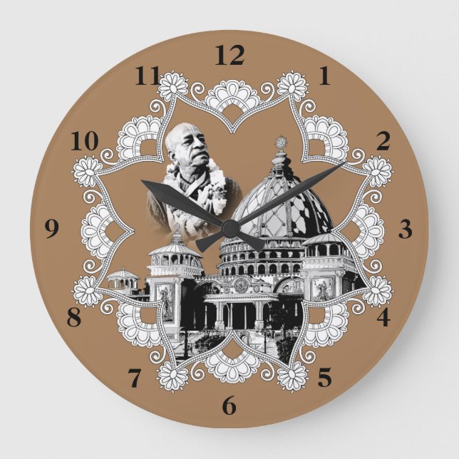 Redondo Grande Reloj TOVP/Prabhupada (Anverso)