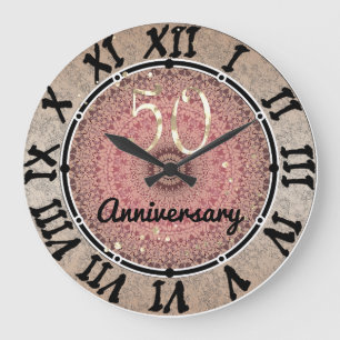 Redondo Grande Reloj vintage de cocina