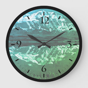 Redondo Grande Reloj vintage de Estados Unidos Alaska magnífico M