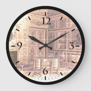 Redondo Grande Reloj Vintage Monaco Palacio del Príncipe Sala Maz