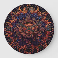 Reloj visionario de los ojos inflamados - Arte aud