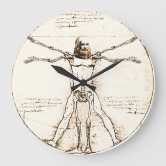 Redondo Grande Reloj vitruviano Leonardo DaVinci