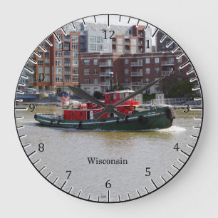 Redondo Grande Reloj Wisconsin