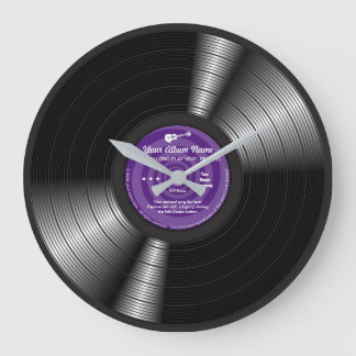 Redondo Grande Roca de Personalizable azul alrededor del reloj gr