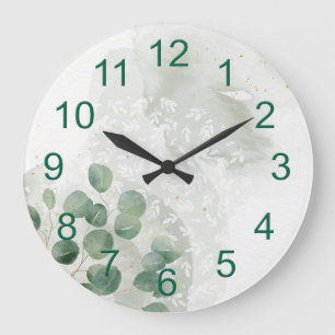 Redondo Grande Rústico Sunflower Hogar Decoración Gran Reloj