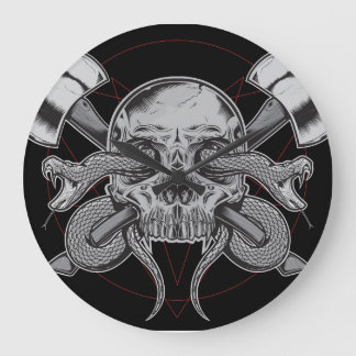 Redondo Grande Serpiente, reloj de cráneo, con EJES