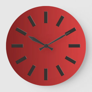 Redondo Grande SÓLO gradientes COLOR - amor rojo + cara de reloj