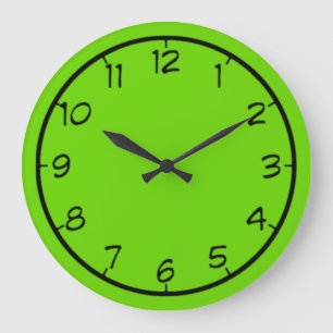 Redondo Grande Sombras del reloj de neón
