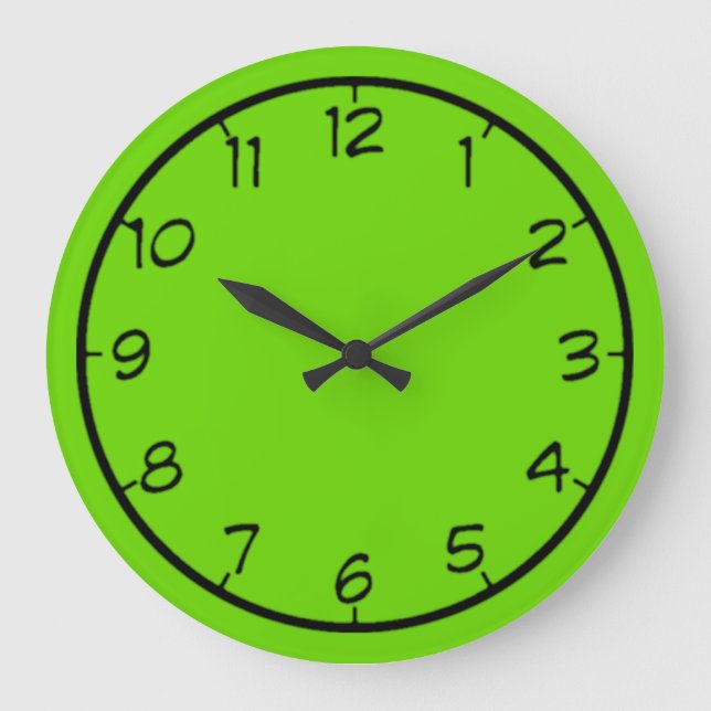 Redondo Grande Sombras del reloj de neón (Anverso)