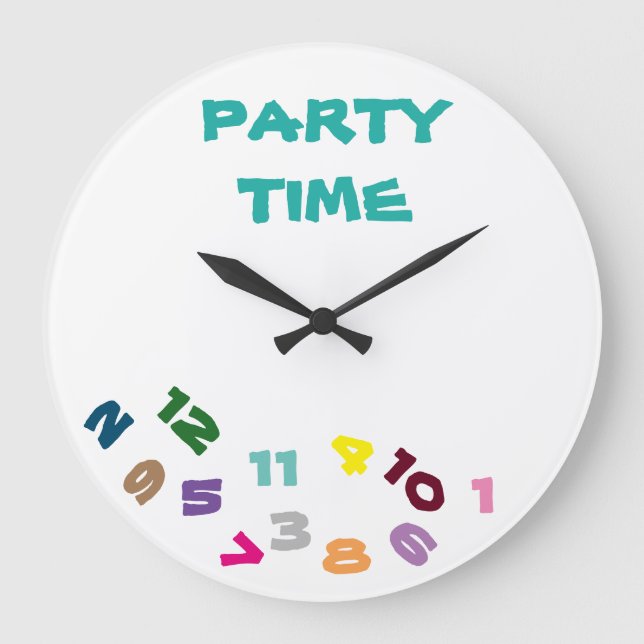 REDONDO GRANDE ****TIEMPO DE FIESTA***" DIVERSIÓN CON ESTE RELOJ  (Anverso)