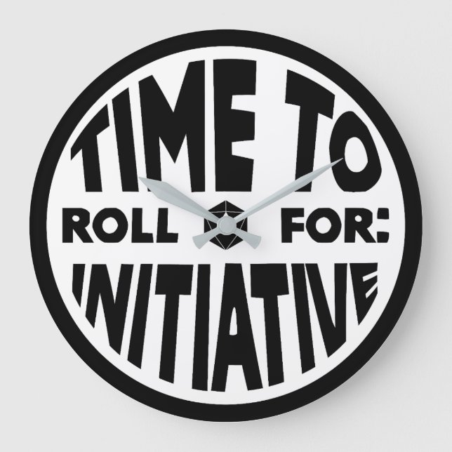 Redondo Grande Tiempo De Lanzamiento Para El Reloj De La Iniciati (Anverso)