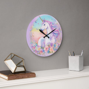 Redondo Grande "Tiempo encantado: reloj en la pared con imágenes