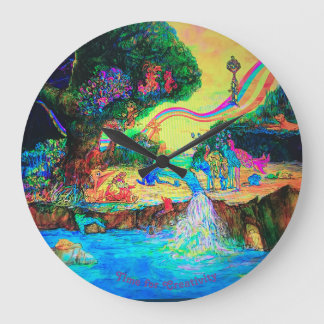 Redondo Grande Tiempo para el reloj de la creatividad