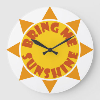 Redondo Grande Tráeme el reloj Sunshine