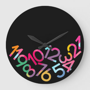Redondo Grande Último reloj divertido de todos modos caido de la
