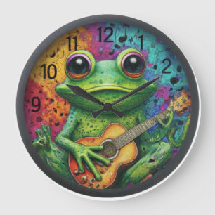 Redondo Grande Un Reloj De Rana Funky