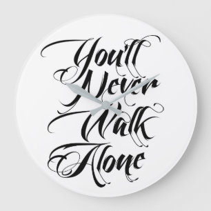 Redondo Grande Usted nunca caminará el reloj solo YNWA