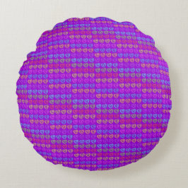 Redondo LOVE Round Purple Cojín decorativo