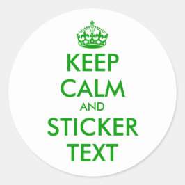 Redondo mantenga a los pegatinas tranquilos el