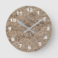 12 opciones numéricas a elegir: reloj de mármol Br