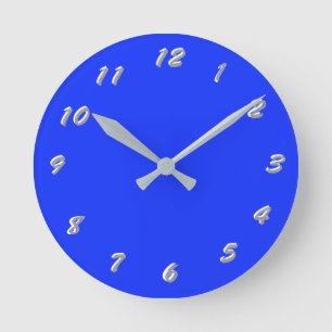Redondo Mediano 12 opciones numéricas para elegir del reloj azul n