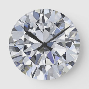 Redondo Mediano Abril Birthstone - reloj del diamante
