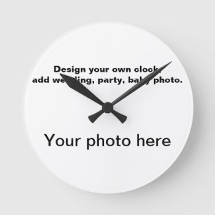 Redondo Mediano Agrega tu propia foto especial a este reloj de par