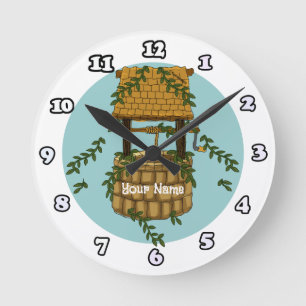 Redondo Mediano Amish Wishing Reloj