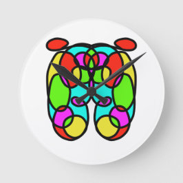 Redondo Mediano Arte de pared de reloj