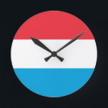 Redondo Mediano Bandera del reloj del muro de Luxemburgo<br><div class="desc">Bandera del reloj del muro de Luxemburgo</div>