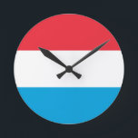 Redondo Mediano Bandera del reloj del muro de Luxemburgo<br><div class="desc">Bandera del reloj del muro de Luxemburgo</div>