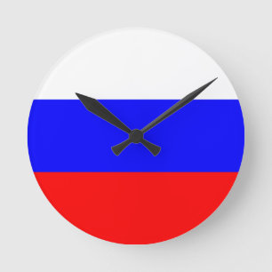 Redondo Mediano Bandera del reloj del muro de Rusia