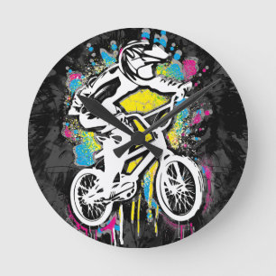 Redondo Mediano Bicicleta Bmx Clásica - Reloj Bmx Bmx De Estilo Li