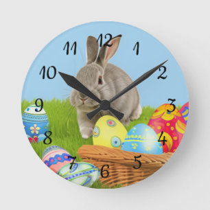 Redondo Mediano Bono de Pascua para un ánimo positivo Reloj de Ron