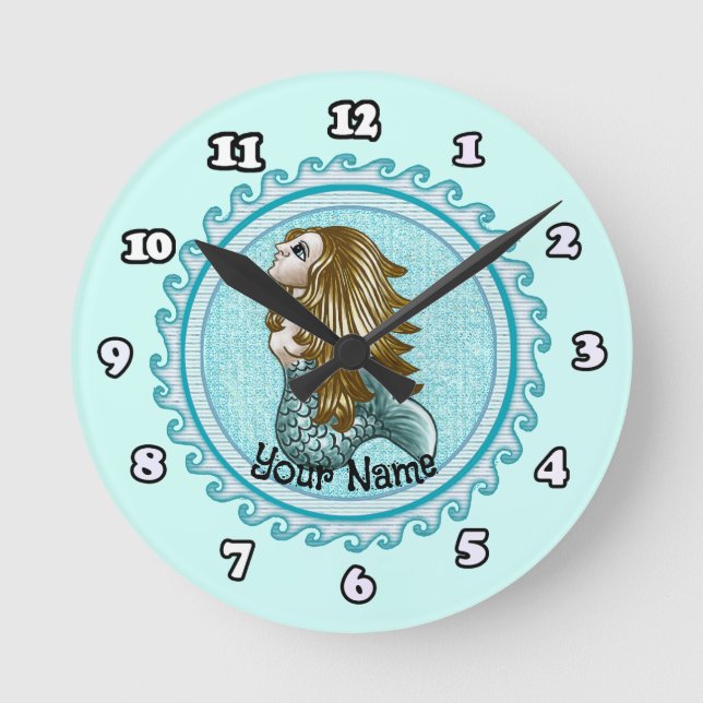 Redondo Mediano Burbujas Reloj de sirena mística (Anverso)