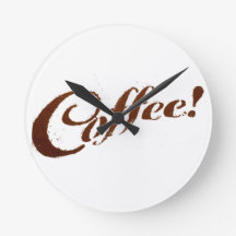 Café por motivos de café - Reloj