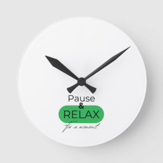 Redondo Mediano Cara de reloj genial: Pausa y relájate por un mome