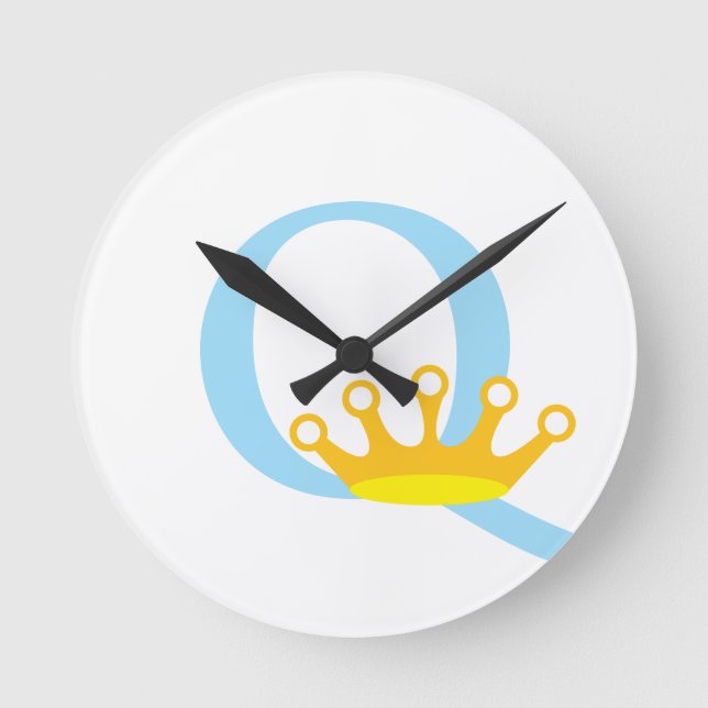 Redondo Mediano Carta Q Reloj inicial (Anverso)