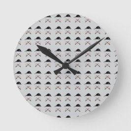 Redondo Mediano Casco de montar y reloj de fusta