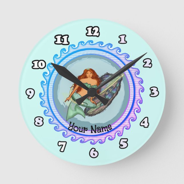 Redondo Mediano Cebuelo de pez sirena reloj (Anverso)