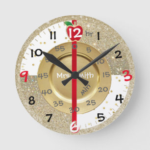 Redondo Mediano Clase personalizada que aprende el reloj